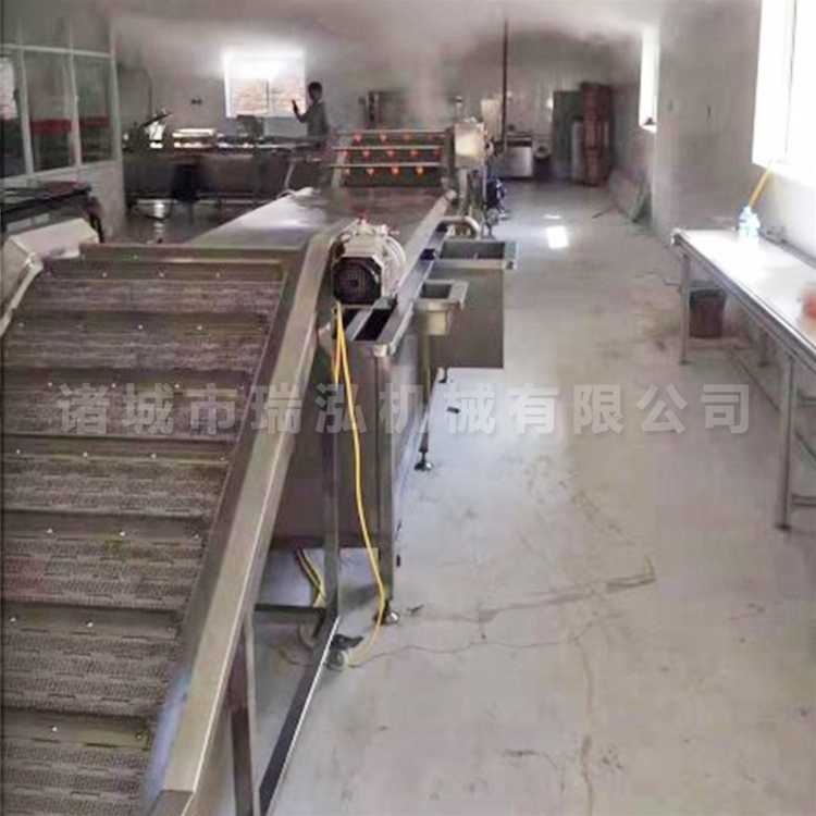 小龙虾蒸煮漂烫流水线